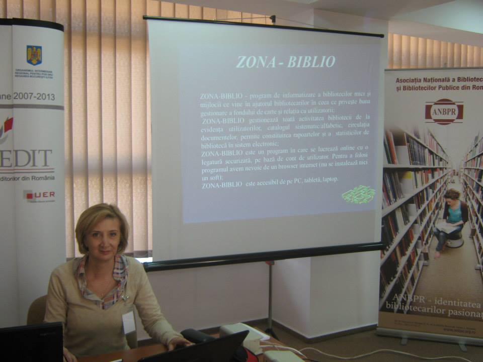 Conferința A.N.B.P.R - Biblioteca Județeană ASTRA Sibiu - 2013 - Prezentarea programului de informatizare  ZONA - BIBLIO